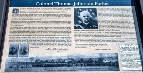 COLONEL THOMAS JEFFERSON PARKER WAR MEMORIAL PANEL