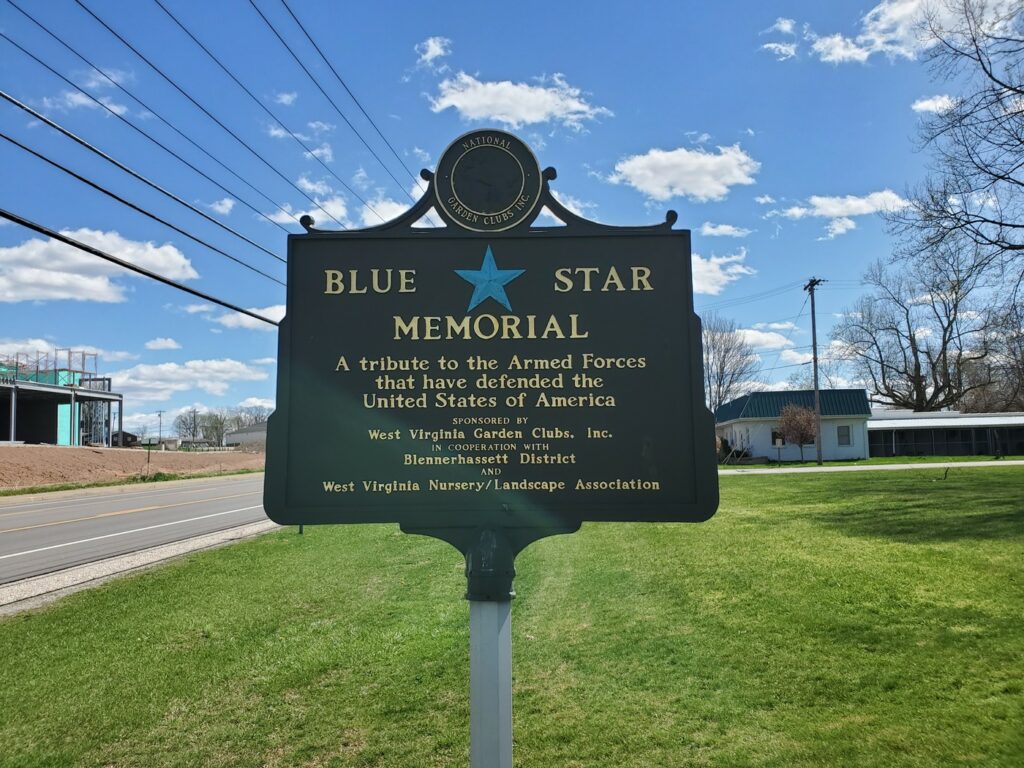PARKERSBURG BLUE STAR MEMORIAL MARKER