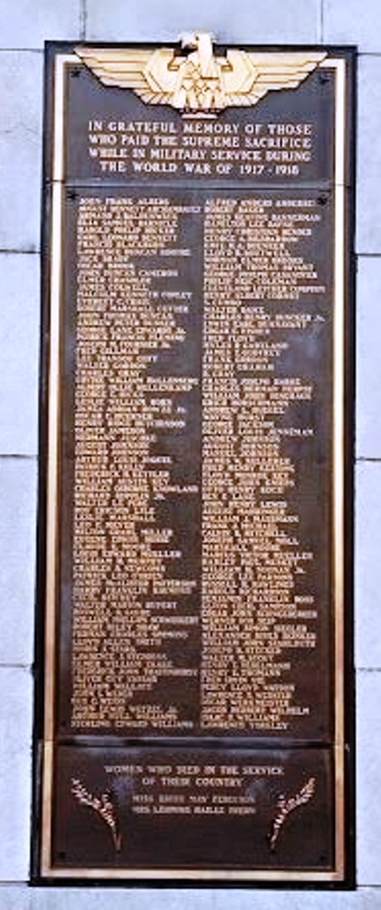 SAINT LOUIS WORLD WAR I MEMORIAL PLAQUE