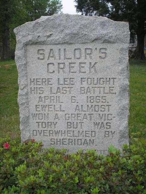 SAILOR’S CREEK WAR MEMORIAL