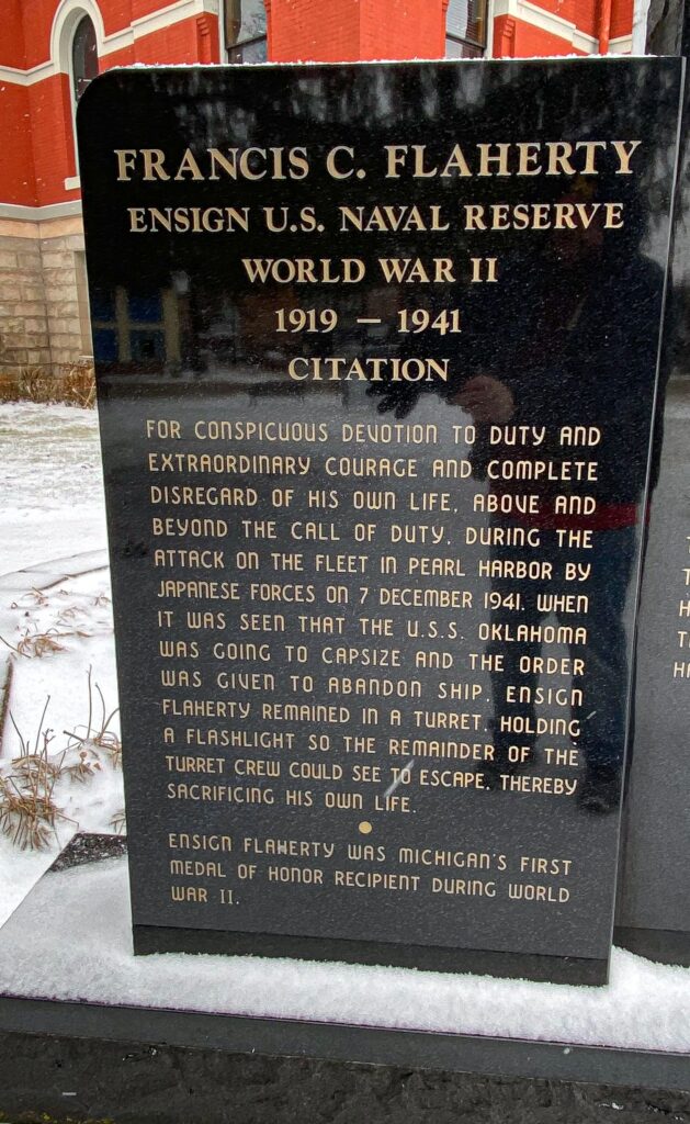 CHARLOTTE MEDAL OF HONOR WAR MEMORIAL LEFT STONE