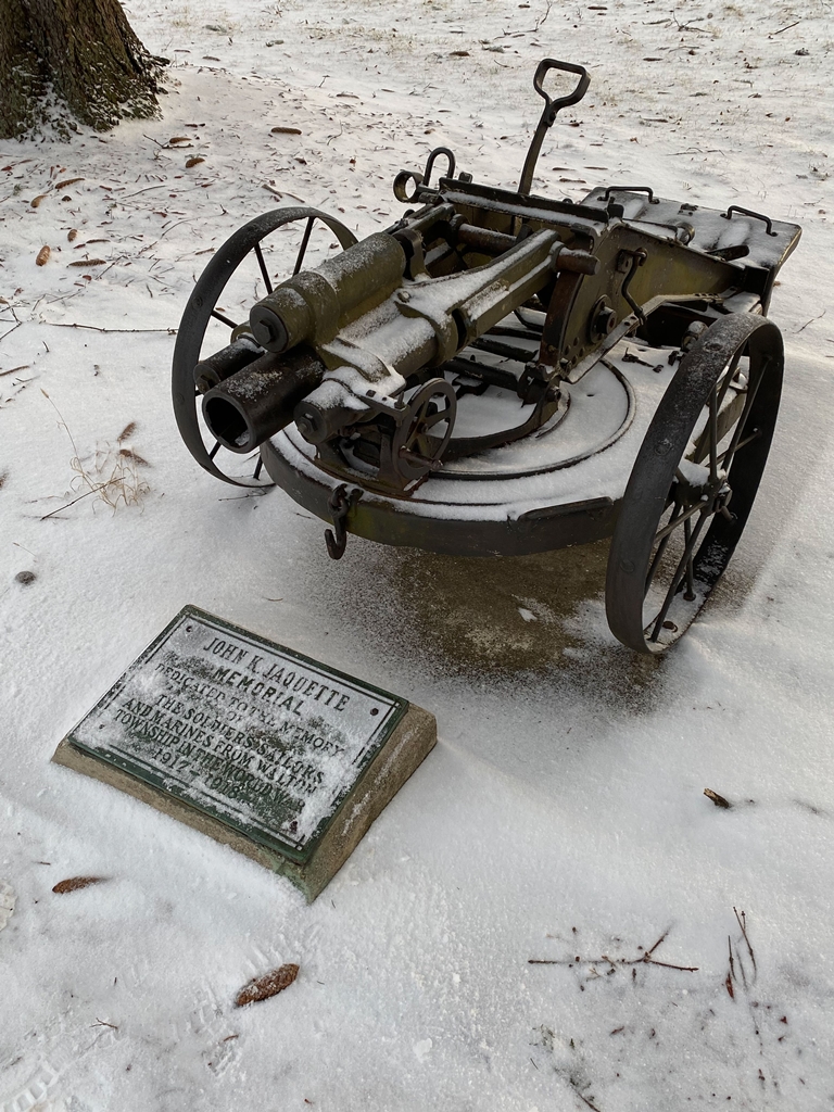 WALTON TOWNSHIP WORLD WAR VETERANS MEMORIAL CANNON