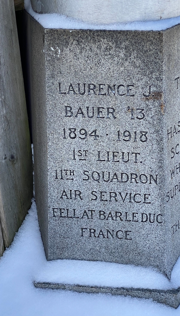 HASTINGS HIGH SCHOOL WORLD WAR SUPREME SACRIFICE MEMORIAL FLAGPOLE SIDE B