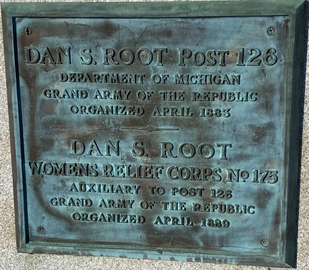 BELDING WAR OF THE REBELLION MEMORIAL PLAQUE B