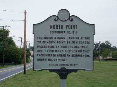 NORTH POINT SEPTEMBER 12, 1814 MEMORIAL MARKER