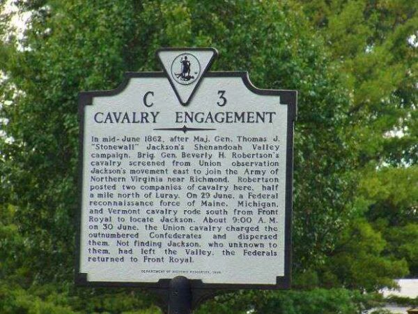 CAVALRY ENGAGEMENT WAR MEMORIAL MARKER I