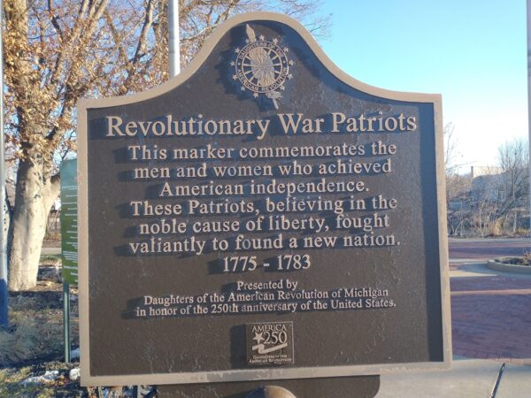 KALAMAZOO REVOLUTIONARY WAR PATRIOTS MEMORIAL MARKER