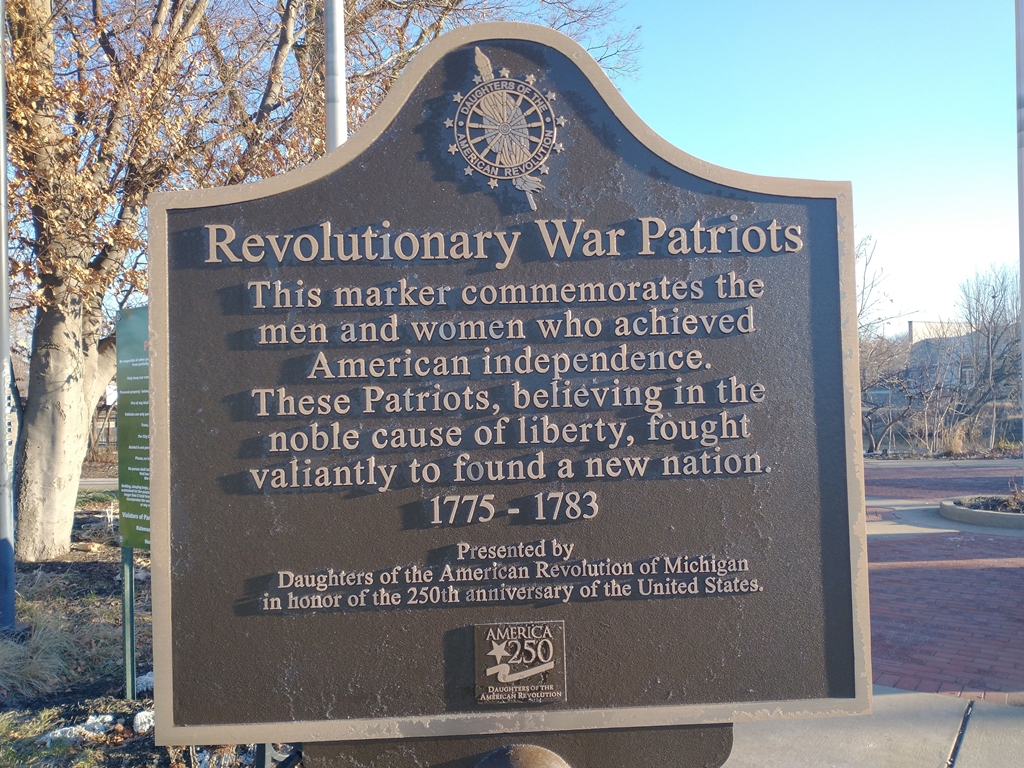 KALAMAZOO REVOLUTIONARY WAR PATRIOTS MEMORIAL MARKER