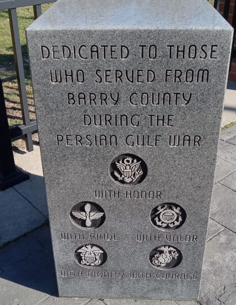 BARRY COUNTY VETERANS MEMORIAL SIDE D