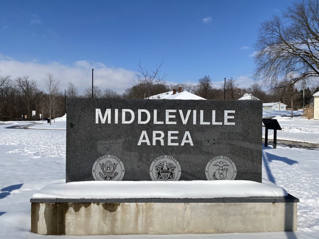 MIDDLEVILLE AREA VETERANS MEMORIAL LEFT STONE