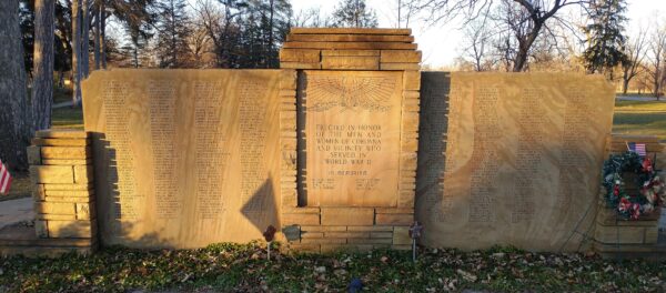 CORUNNA AND VICINITY WORLD WAR II MEMORIAL