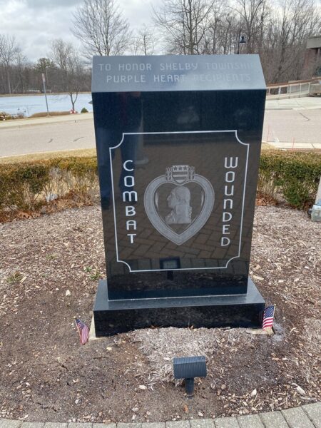 SHELBY TOWNSHIP PURPLE HEART RECIPIENTS WAR MEMORIAL