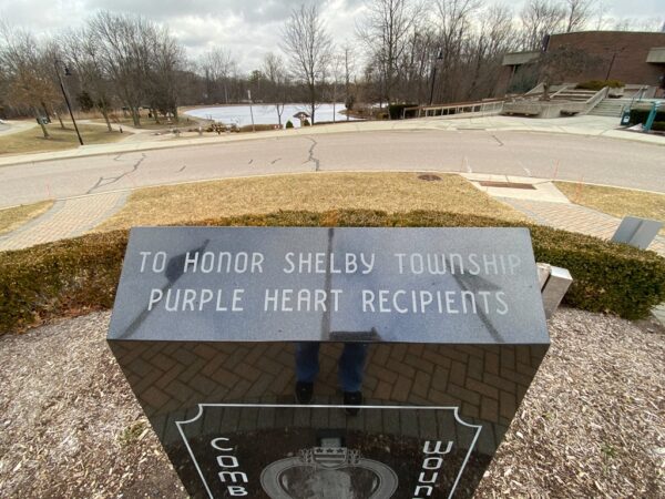 SHELBY TOWNSHIP PURPLE HEART RECIPIENTS WAR MEMORIAL TOP