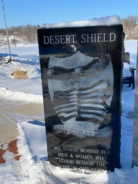 BELDING PERSIAN GULF WAR MEMORIAL STONE A