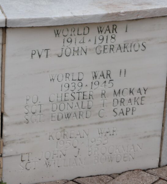 TARPON SPRINGS WAR VETERANS MEMORIAL STONE H