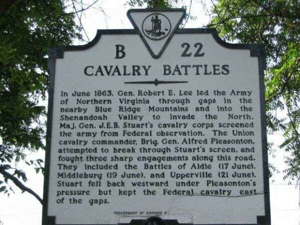CAVALRY BATTLES WAR MEMORIAL MARKER