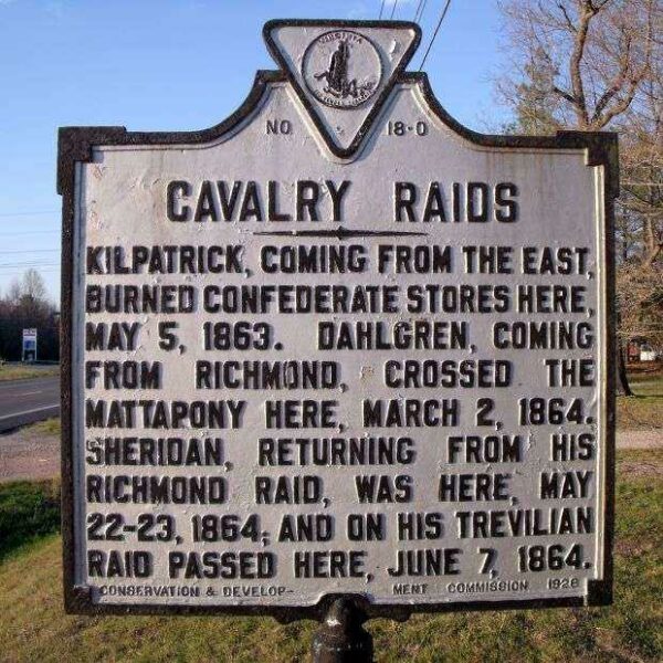 CAVALRY RAIDS WAR MEMORIAL MARKER