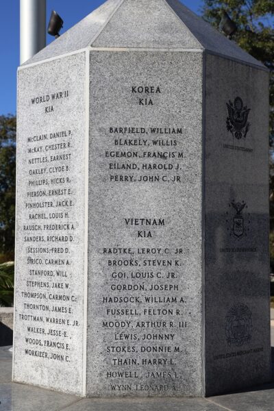 PASCO COUNTY VETERANS MEMORIAL SIDE C