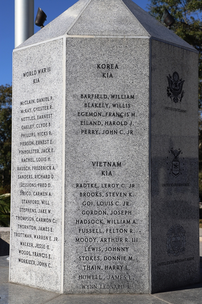 PASCO COUNTY VETERANS MEMORIAL SIDE C