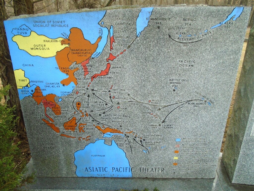 MATAMORAS WORLD WAR II MEMORIAL LEFT STONE