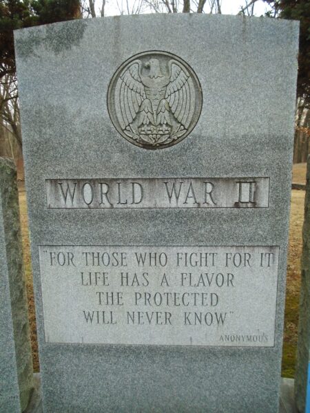 MATAMORAS WORLD WAR II MEMORIAL CENTER STONE