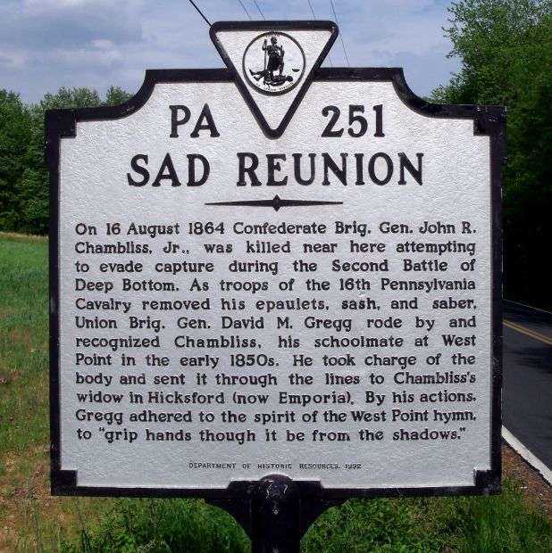 SAD REUNION WAR MEMORIAL MARKER