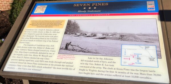 SEVEN PINES WAR MEMORIAL MEMORIAL PANEL