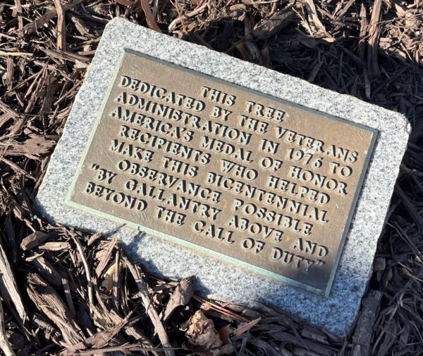 HENRICO, VA MEDAL OF HONOR WAR MEMORIAL TREE PLAQUE