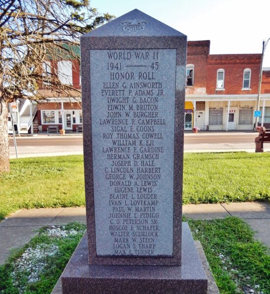 SCHUYLER COUNTY WAR VETERANS MEMORIAL SIDE C