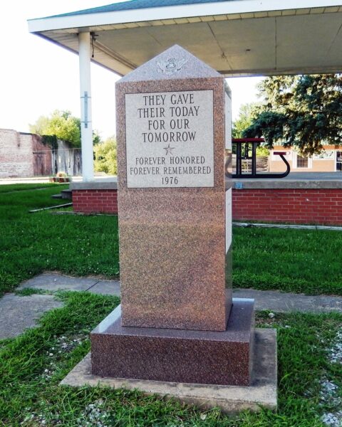 SCHUYLER COUNTY WAR VETERANS MEMORIAL SIDE A