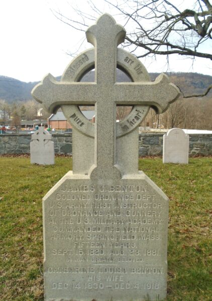JAMES G. BENTON MEMORIAL CEMETERY STONE