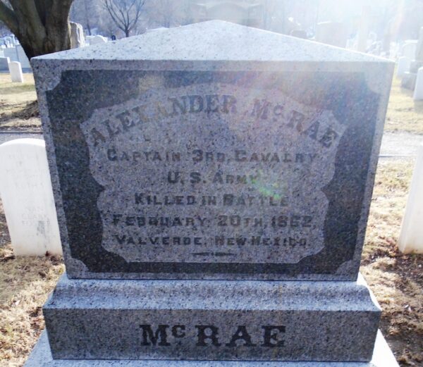 ALEXANDER MCRAE WAR MEMORIAL CEMETERY STONE