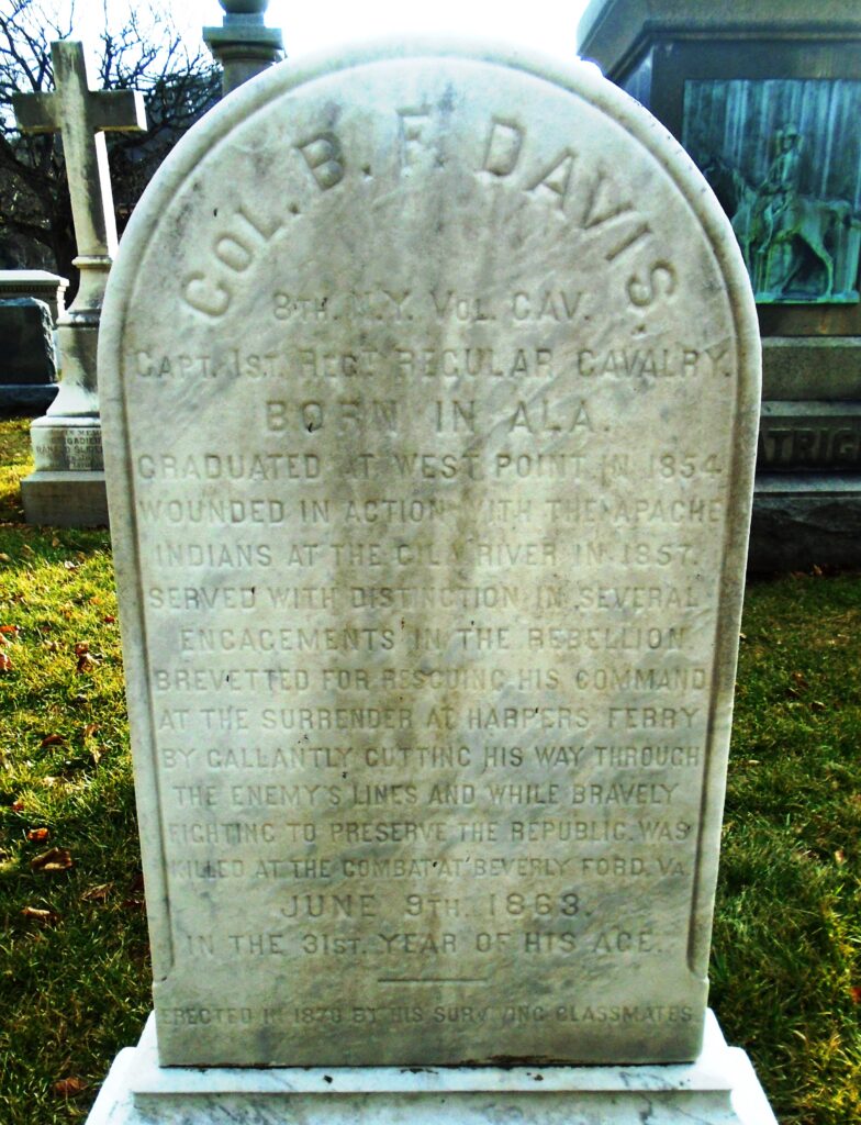 COL. B .F. DAVIS WAR MEMORIAL CEMETERY STONE