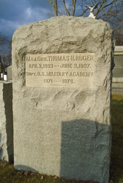 MAJ. GEN. THOMAS H. RUGER WAR MEMORIAL CEMETERY STONE
