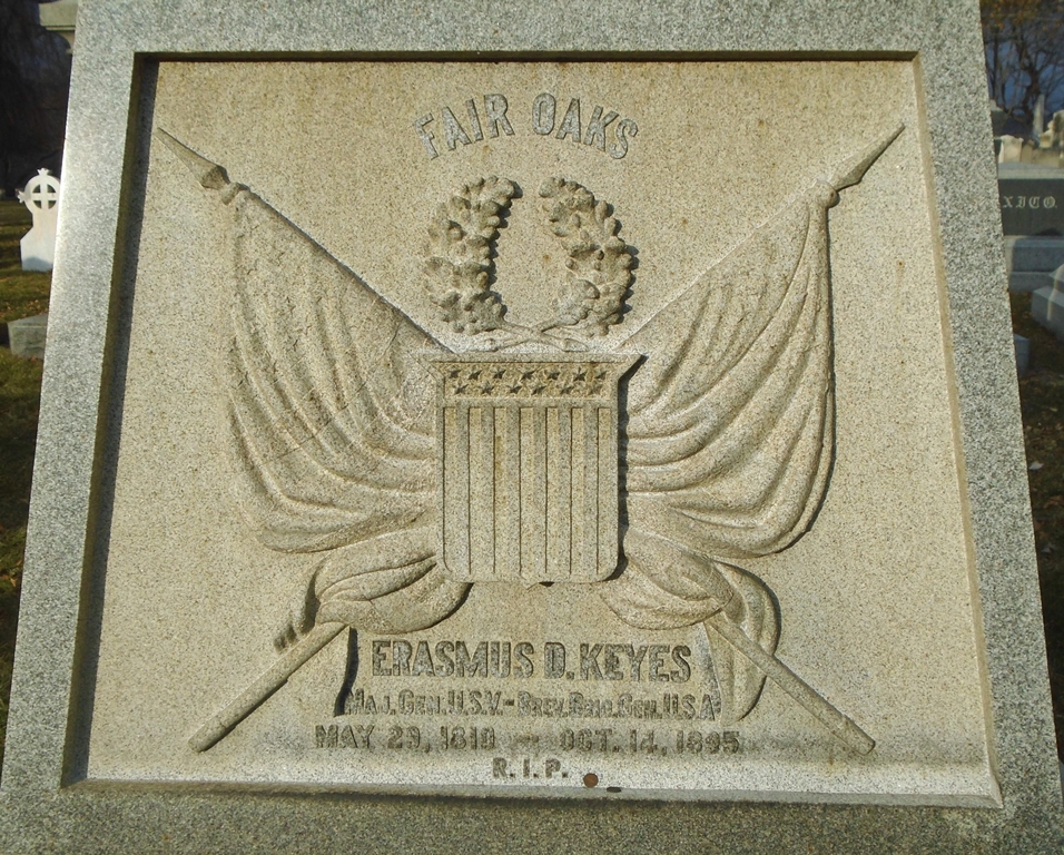 ERASMUS D. KEYES WAR MEMORIAL CEMETERY STONE A