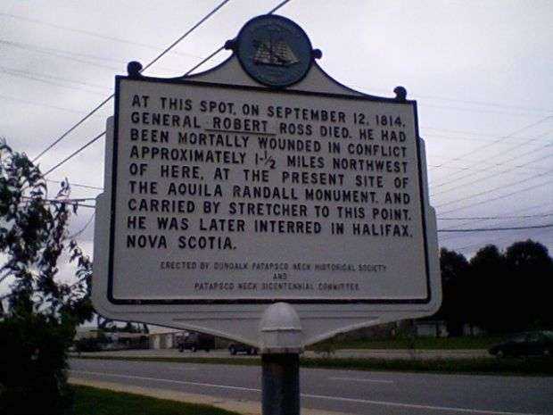 GENERAL ROBERT ROSS MEMORIAL MARKER