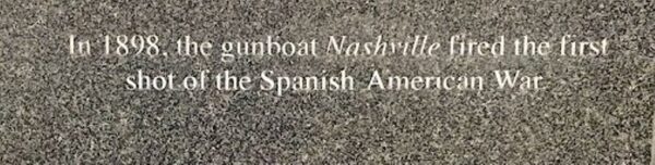 THE GUNBOAT NASHVILLE WAR MEMORIAL STONE