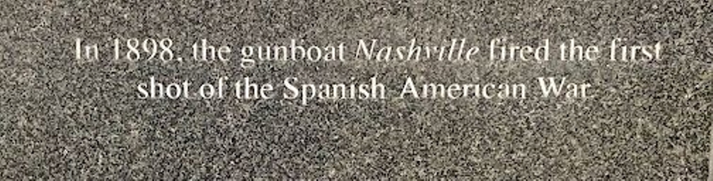 THE GUNBOAT NASHVILLE WAR MEMORIAL STONE