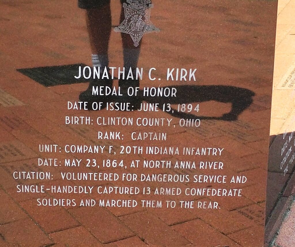 CLINTON COUNTY VETERANS MEMORIAL NARRATIVE STONE D
