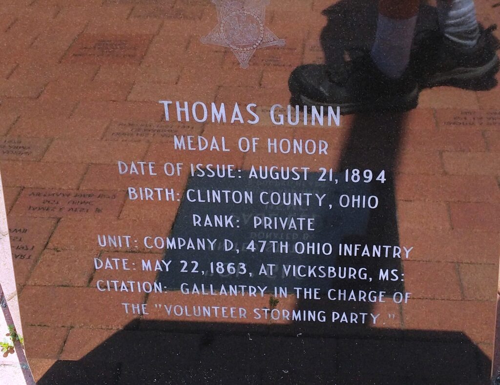 CLINTON COUNTY VETERANS MEMORIAL NARRATIVE STONE C