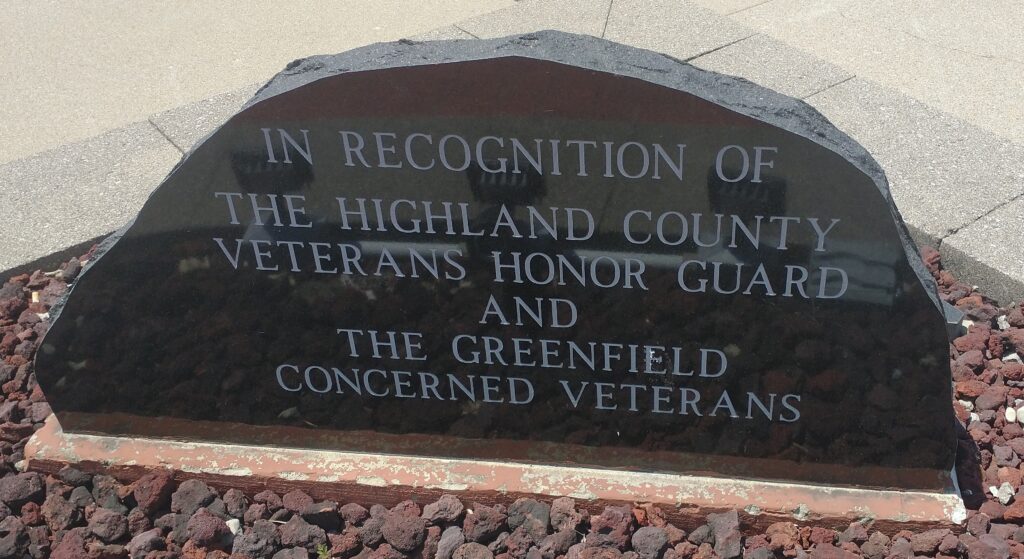 HIGHLAND COUNTY VETERANS MEMORIAL ENTRANCE STONE