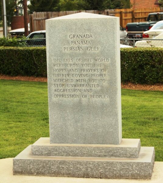 GRENADA PANAMA AND PERSIAN GULF WAR MEMORIAL