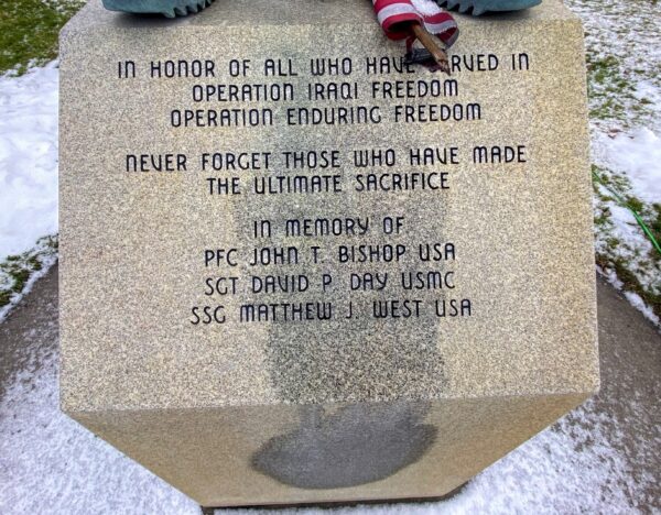GAYLORD OPERATION IRAQI FREEDOM AND OPERATION ENDURING FREEDOM MEMORIAL STONE