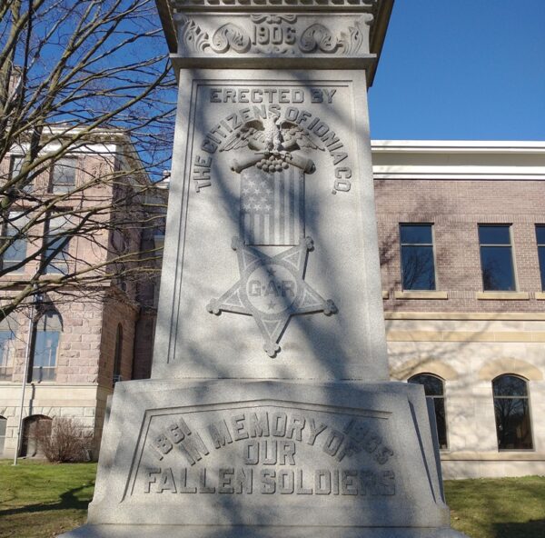 IONIA COUNTY CIVIL WAR MEMORIAL DEDICATION STONE