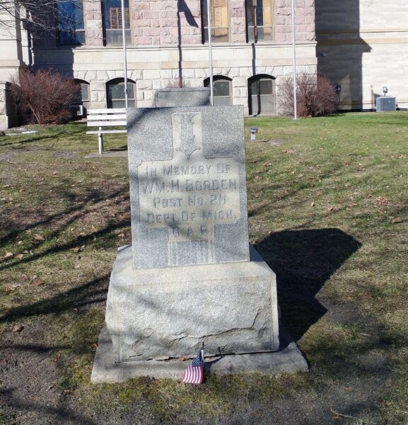 WM. H. BORDEN POST NO. 211 G.A.R. MEMORIAL SIDE A