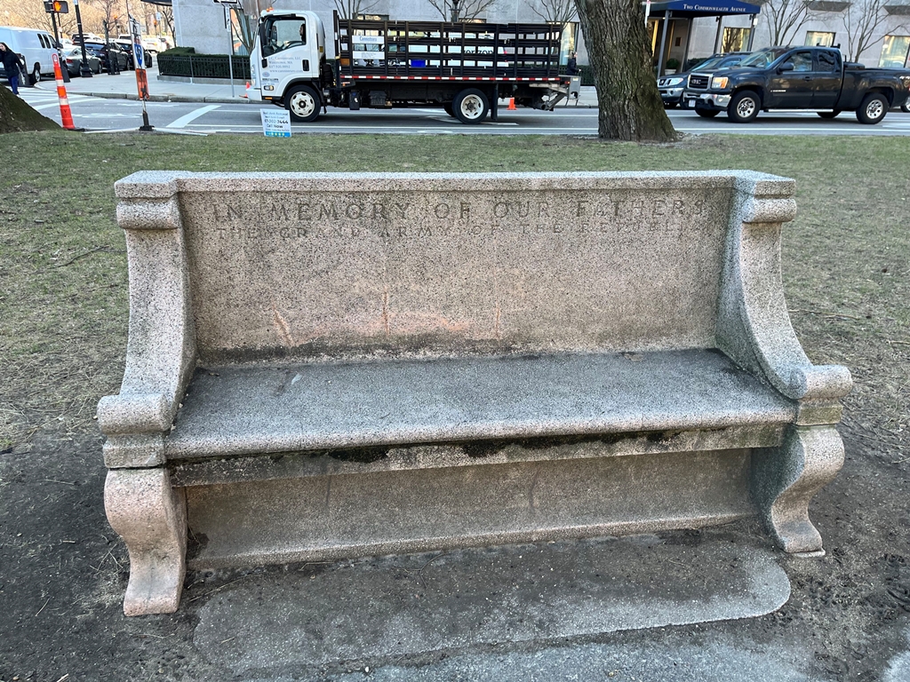 GRAND ARMY OF THE REPUBLIC MEMORIAL BENCH