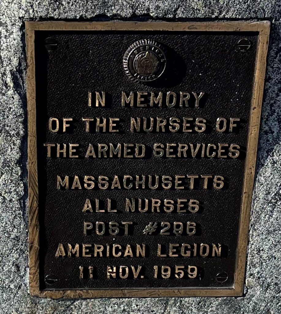 NURSES OF THE ARMED SERVICES WAR MEMORIAL PLAQUE