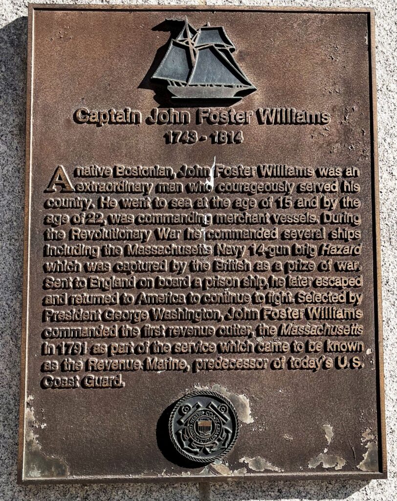 CAPTIAN JOHN FOSTER WILLIAMS MEMORIAL PLAQUE