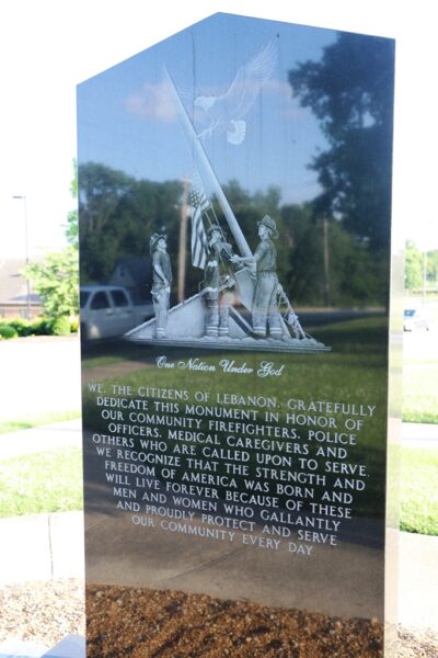 LEBANON SEPTEMBER 11, 2001 MEMORIAL BACK