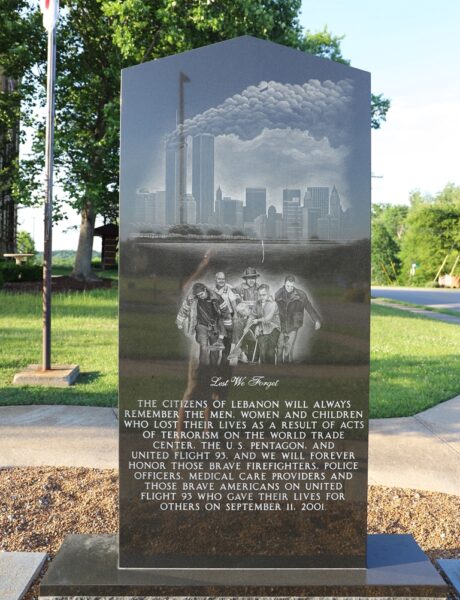 LEBANON SEPTEMBER 11, 2001 MEMORIAL FRONT